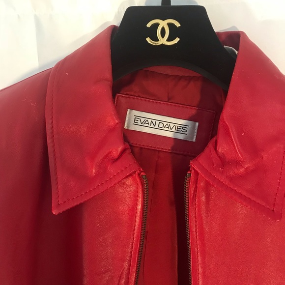 VTG Red Leather Jacket - Picture 2 of 5